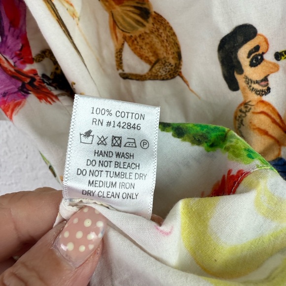 RHODE Ava Top S Safari Print HTF Peplum Ruffle Wrap - Picture 11 of 12